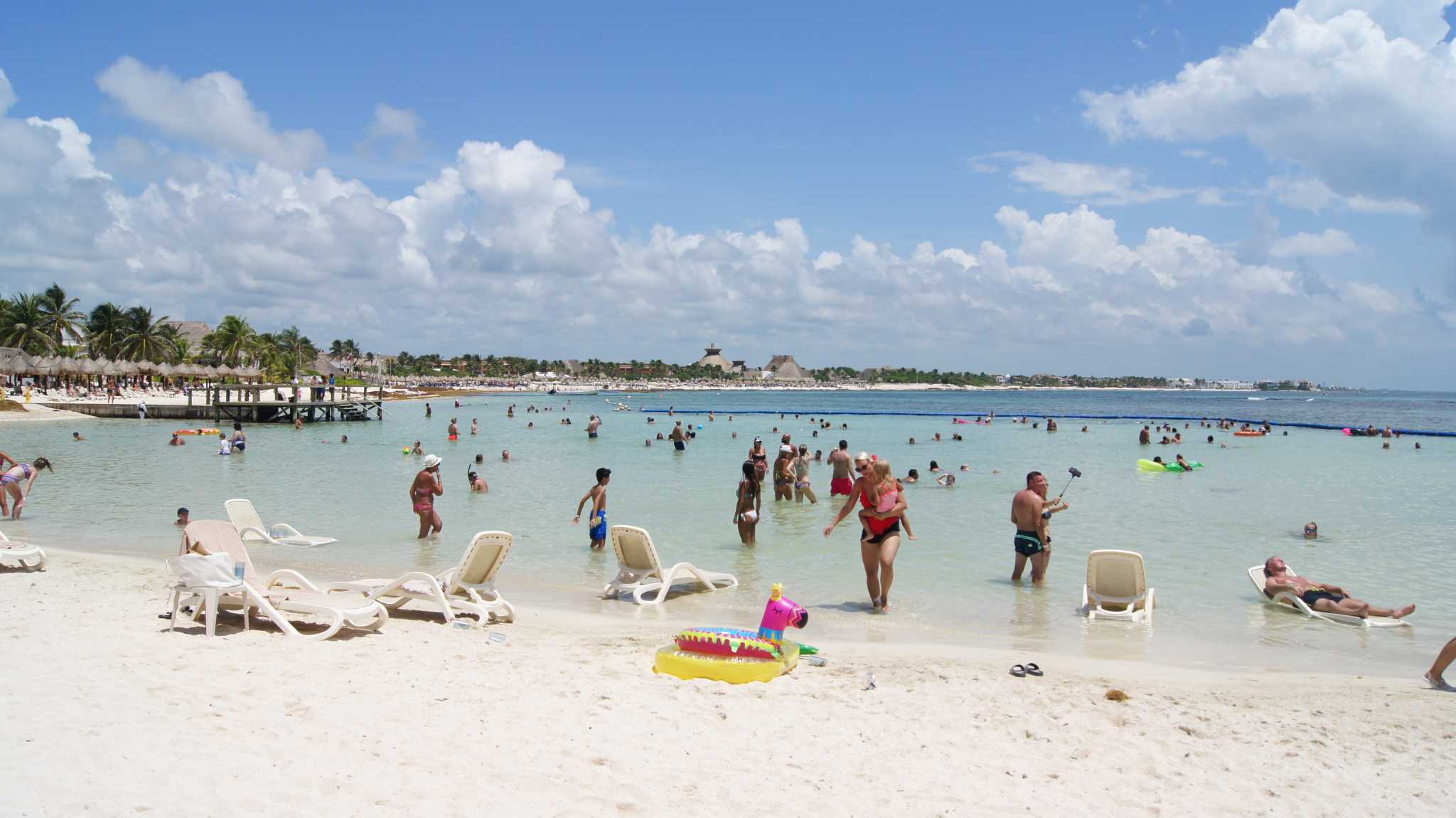   ,    (Bahia Principe - crowded beach)